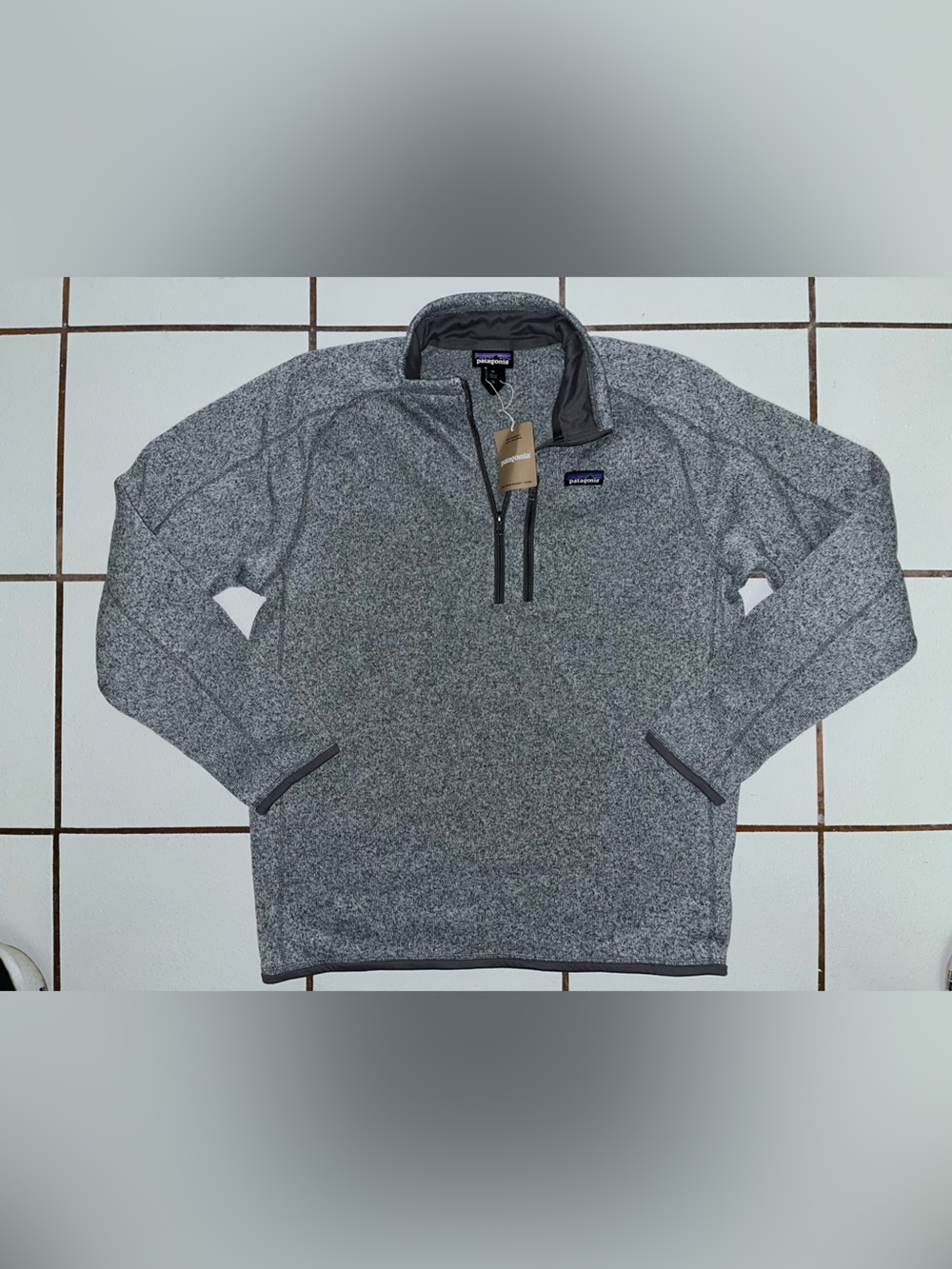 Patagonia Men's Half-Zip Fleece Pullover - Heather Gray